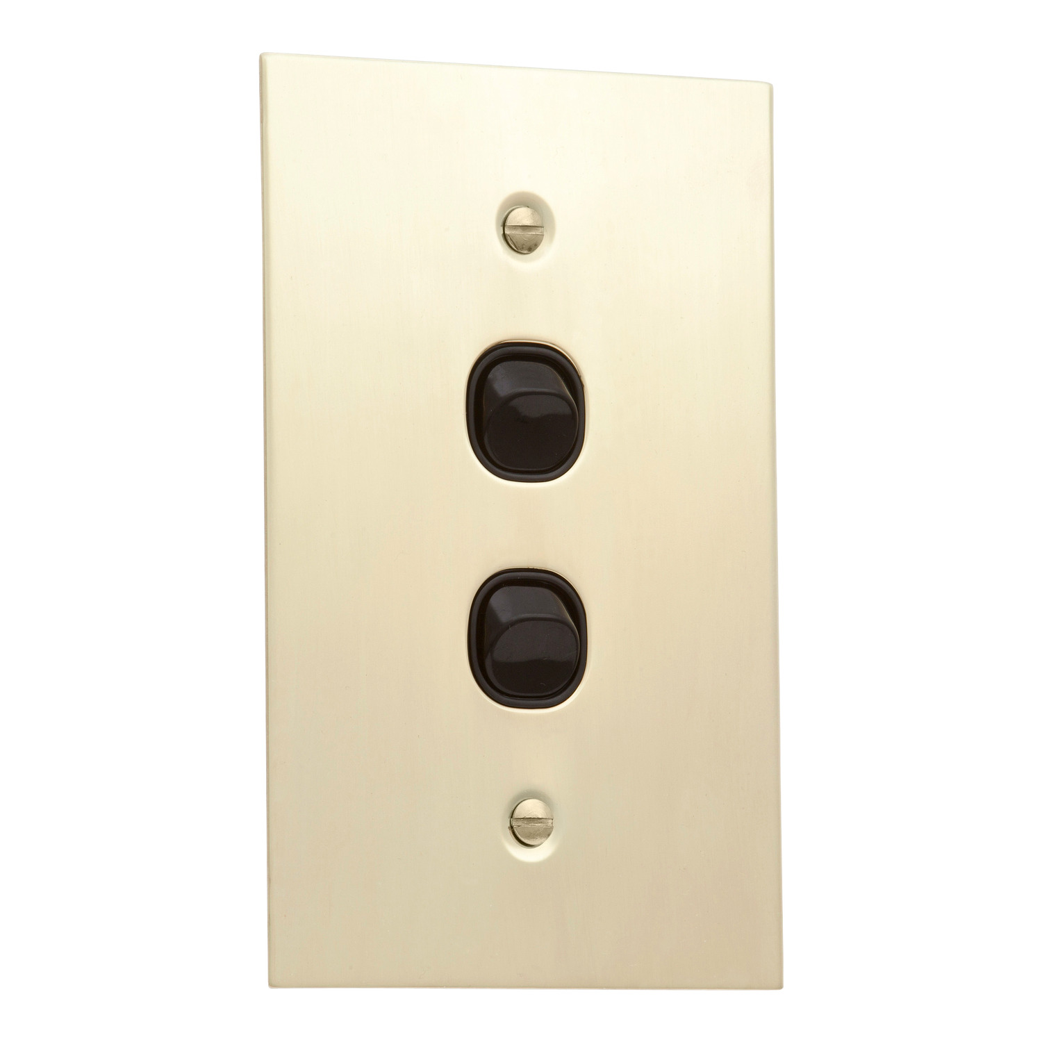Switches - Metal Plate Range, Standard Size, 2 Gang, 250V, 10A