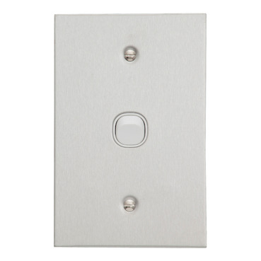 Switches - Metal Plate Range, Standard Size, 1 Gang 250V 10A