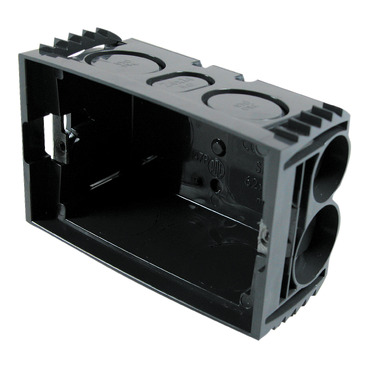 Wall Boxes Moulded Plastic, 1 Gang With Sliding Recessed Nuts