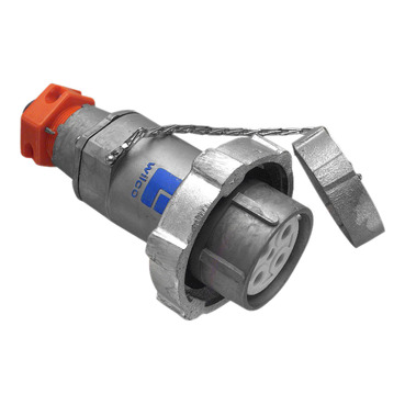 Metal Clad, Appliance Connectors, Multi Phase, 500V, 63A, 5 Round Sockets