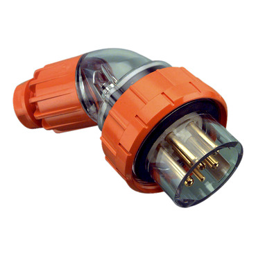 Plugs And Extension Sockets, Angle Plugs - IP66, 500V 20A - 7 Round Pins