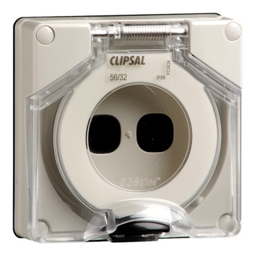 Clipsal - 56 Series, Adaptable Enclosure, 2 Gang, 107x101x75mm, Less Enclosure