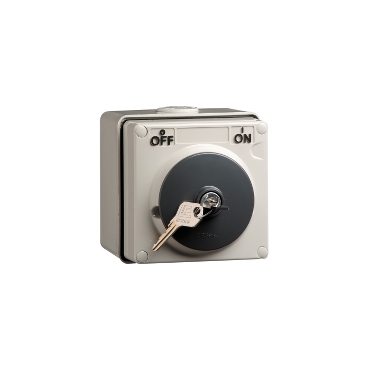 Clipsal - 56 Series, Switch, 1 Pole, 250VAC, 15A, Common Key Lock, On/Off Locking Position