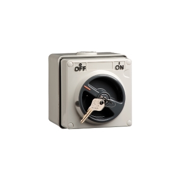 Clipsal - 56 Series, Surface Switch, 3 Pole, 500VAC, 10A, Common Key Lock, Off Locking Position
