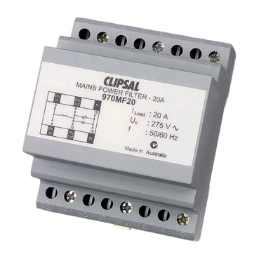 Clipsal MAX4, Mains Rated Filter 20 A 250 V 2 Module