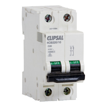 mcb 2module 2pole 20a 10ka