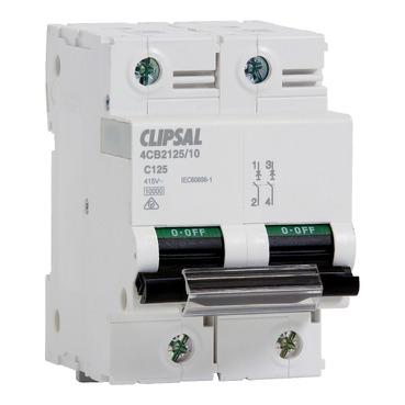 mcb 3module 2pole 125a 10ka