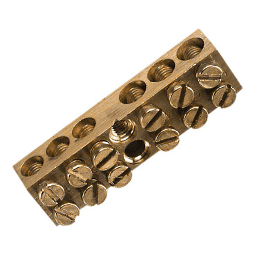 Clipsal - Max 4, Brass Link Bar, 100mm500 V 6 Hole