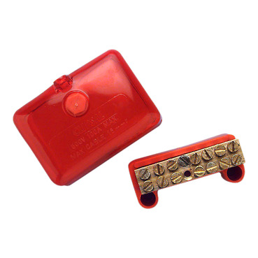Clipsal - Max 4, Mini Active Link, 100mm500 V 7 Hole With Cover Front Wiring Red