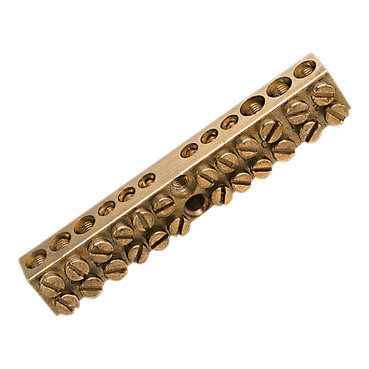 Clipsal MAX4 Brass Link Bar 100 A 500 V 12 Hole Length 80 Mm