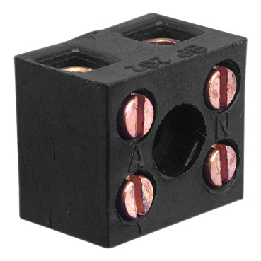 Max 4 Connector Blocks, 20A, 2 Way, Double Entry