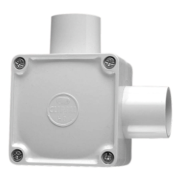 Junction Box, 32mm I.D, 2 Way Angle Entry