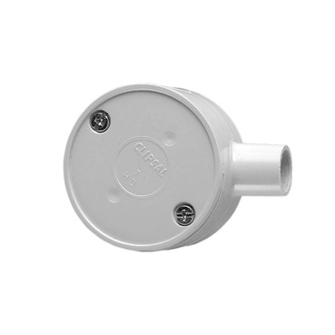 Junction And Adaptable Boxes PVC, Round Junction Boxes - 16mm Entries, 1 Way