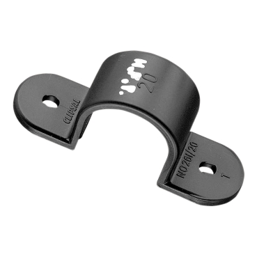 Clipsal - Cable Management, Fixing Accessories, PVC, Saddles And Spacers - Standard Colour Black, 25mm