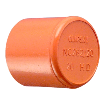 Electric Orange  Clipsal - Cable Management, Solid Fittings - PVC, Conduit  Caps, 25mm