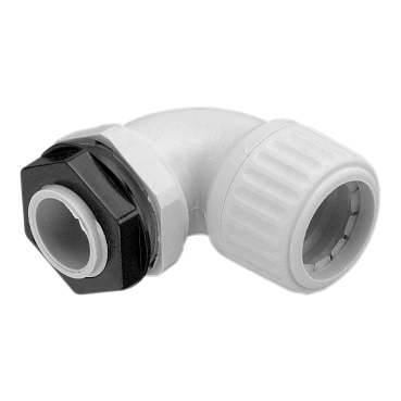 Corrugated Fittings, Angled Glands (90°), 32mm