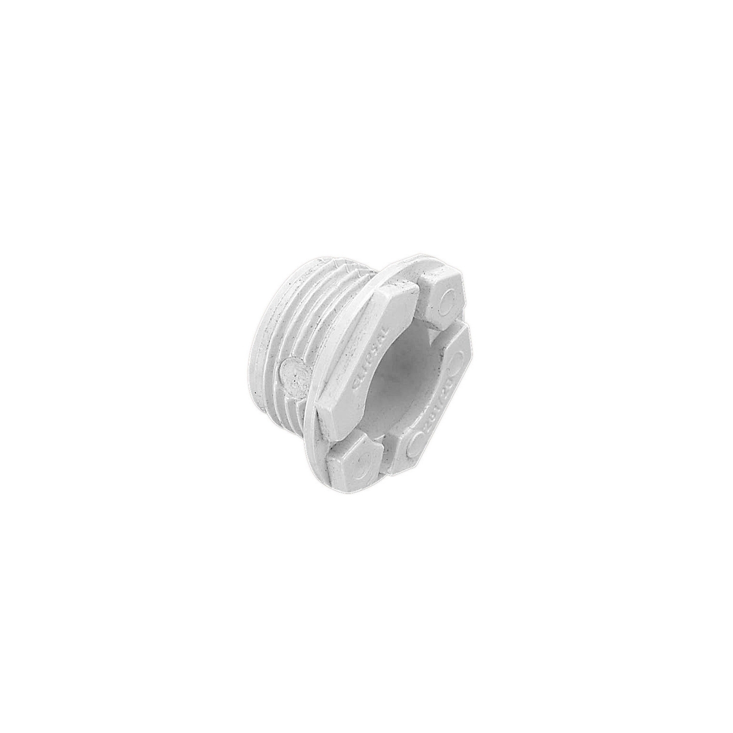 Solid Fittings - PVC, Male Bushes, 20mm, Grey