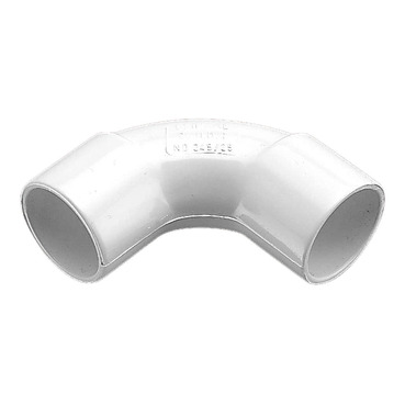 Telecommunication Conduit Fittings, Solid Elbows - Standard Colour White, 25mm