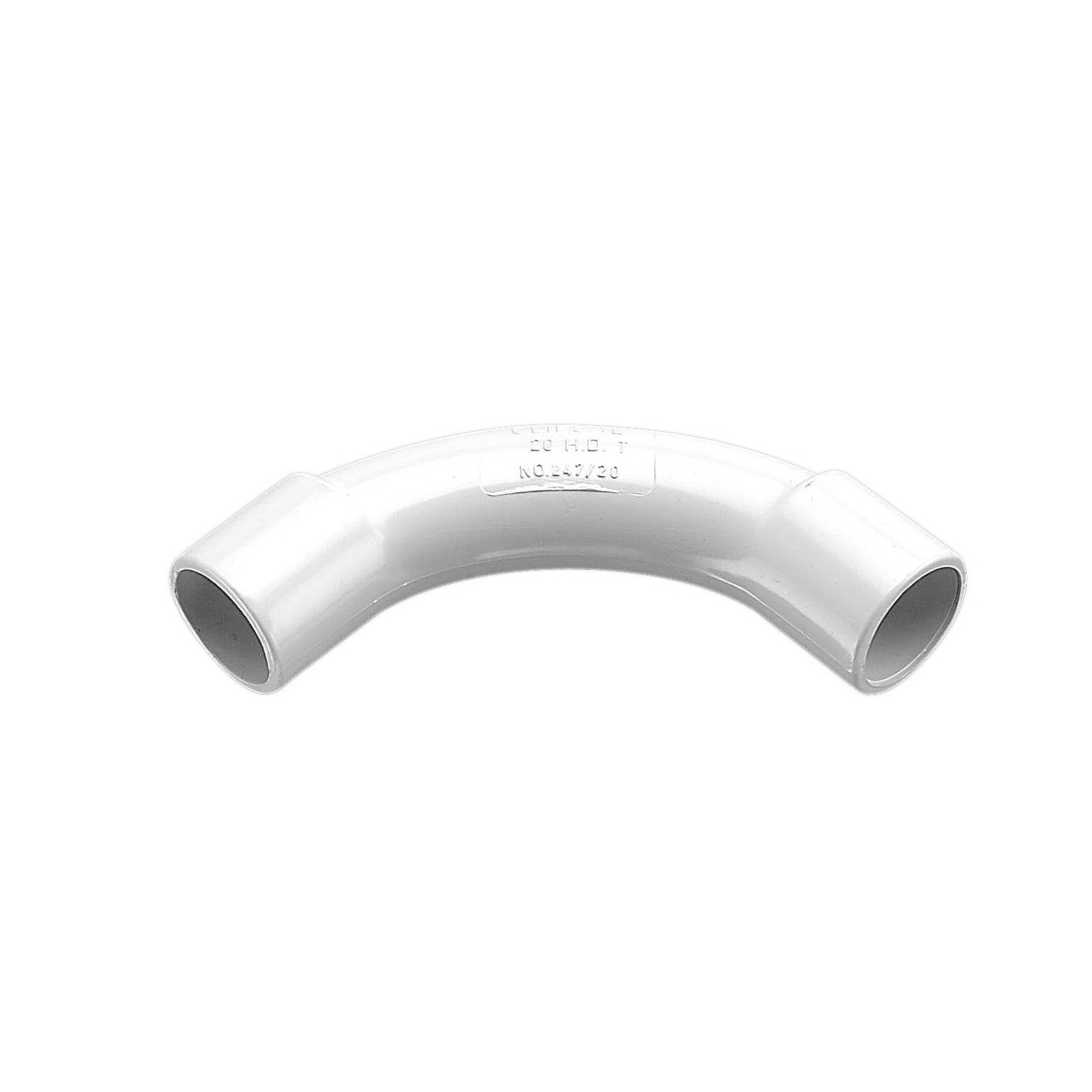 PVC Bend, 20mm, Grey