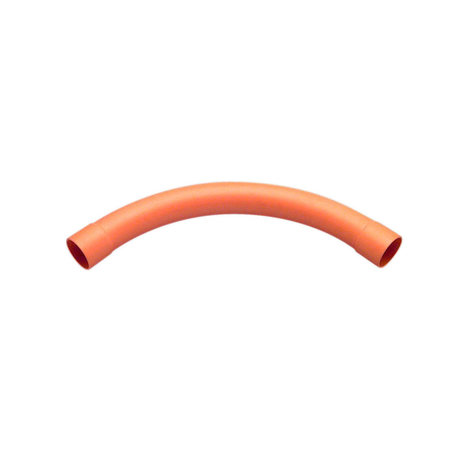 Solid Fittings - PVC, 90 Degree Heavy Duty Sweep Bends, 50mm, Orange