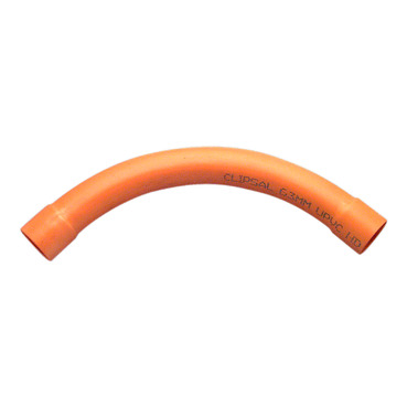 Clipsal - Cable Management, Conduit Bend, Large Sweep, 90Deg, PVC, 63mm