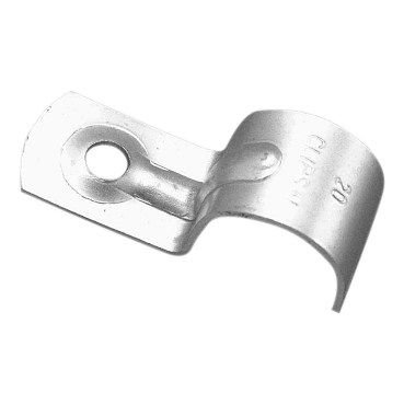 Clipsal - Cable Management, Half Saddle, 16mm Zinc Plated Metal