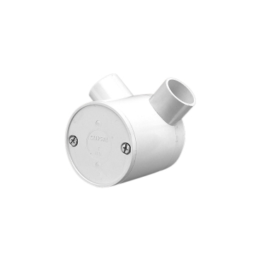 Junction Box, Standard Deep, 25mm I.D, 2 Way Angle Entry