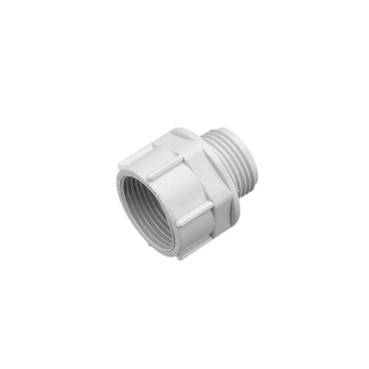 Clipsal - Cable Management, Solid Fittings - PVC, PG / Metric Screwed Converters, Male 25mm Female PG 21