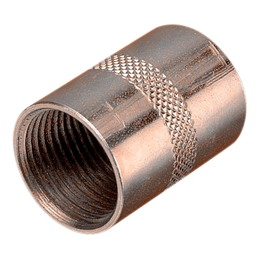 Clipsal - Cable Management, Machined Brass, 25mm Steel Coupling, Zinc Plated
