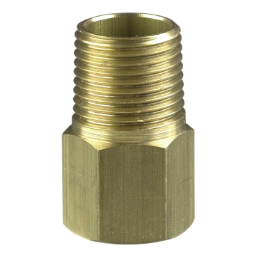 Cable Management Machined Brass, 3/4 Inch NPT Male To 25mm Female Brass Adaptor