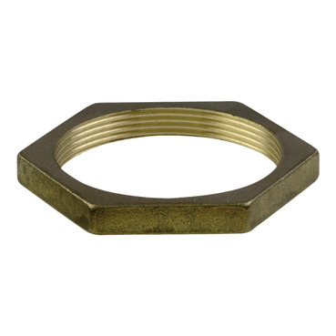 locknut brass hex cond 1.1/2in