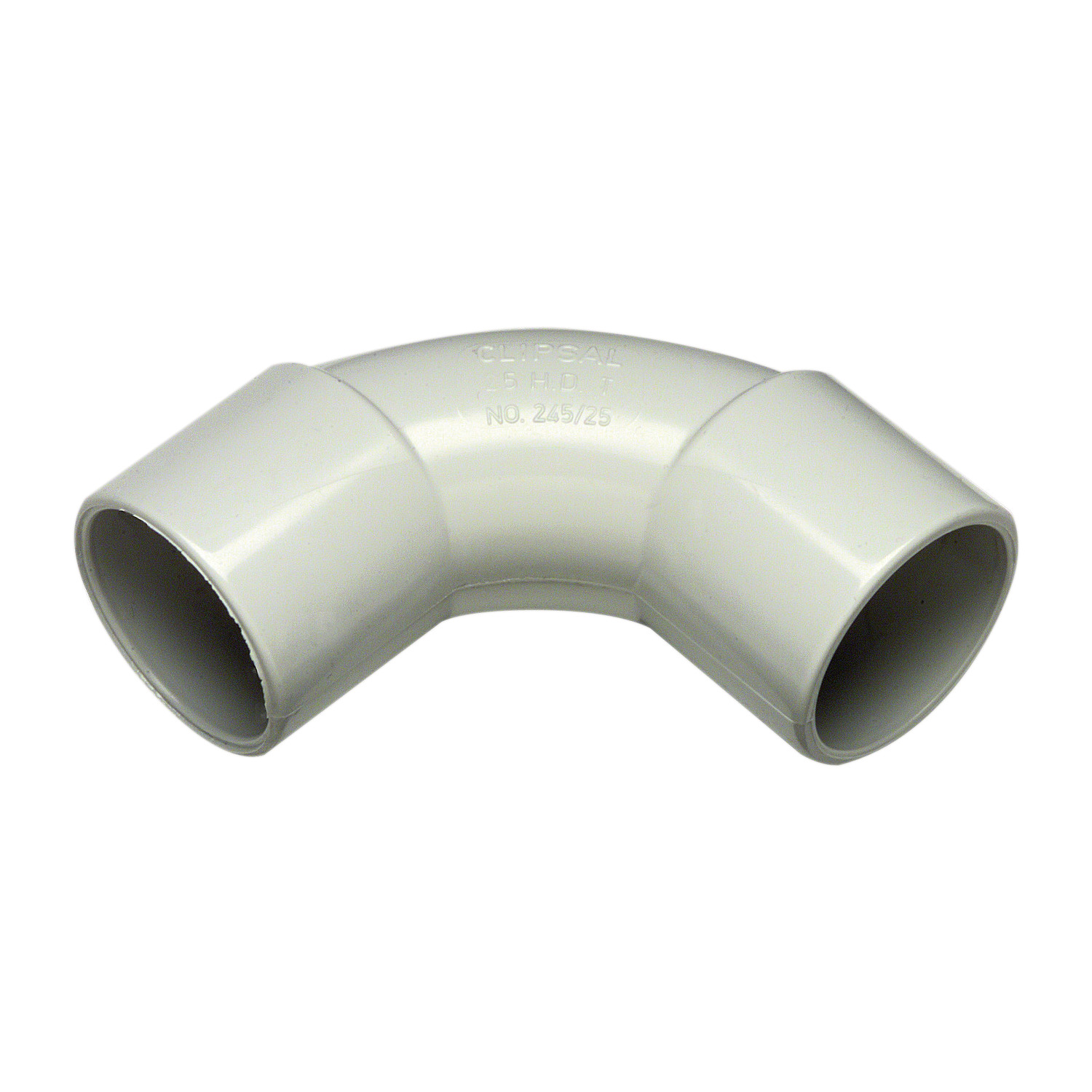 PVC Solid Elbow, 25mm, Grey
