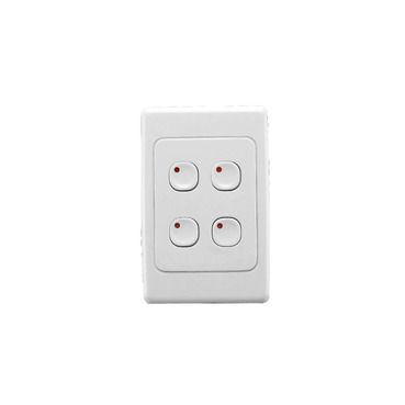 Clipsal 2000 Series C-Bus Plastic Plate Wall Switches 4 Button