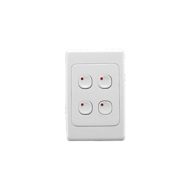 C-Bus Control And Management System, Plastic Plate Wall Switch, 4 Button