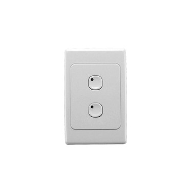 2000 Series, C-Bus Plastic Plate Wall Switches, 2 Button