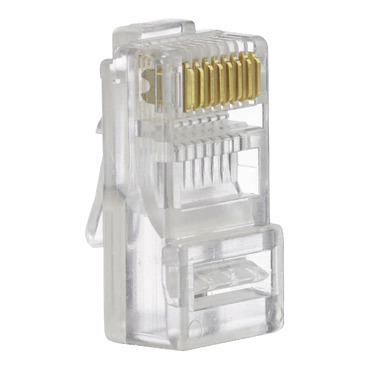 Clipsal Actassi, RJ45 Modular Plug, Cat5e For Stranded Cable, 8 Way (100 In PK)