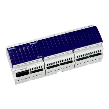Clipsal, C-Bus, Dimmer, DIN Rail Mounted, Leading Edge, 240V AC, 4 Channel, 2A, With C-Bus Power Supply