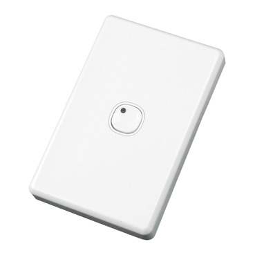 C-Bus Control And Management System, C-Bus Plastic Plate Wall Switches Classic , 1 Button