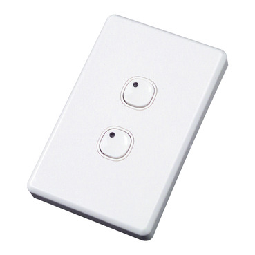 C-Bus Control And Management System, C-Bus Plastic Plate Wall Switches Classic , 2 Button