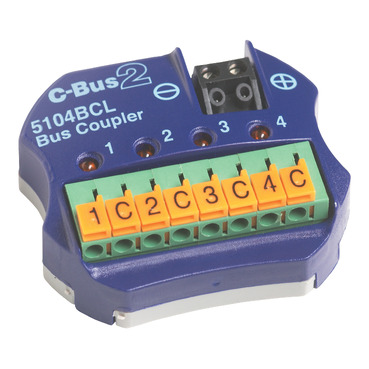 C-Bus Control And Management System, Bus Coupler Input Unit, 4 Channel, Supports On-Board Scenes