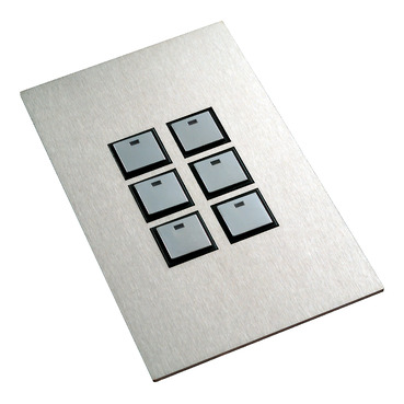 C-Bus Reflection Wall Switches, 6 Gang
