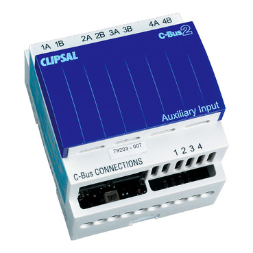C-Bus Auxiliary Input Unit, 4 Channel, Learn Enabled