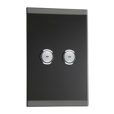 C-Bus, SpaceLogic Wall Plate, Saturn, A-Series, Key Input Unit, 2 Keys