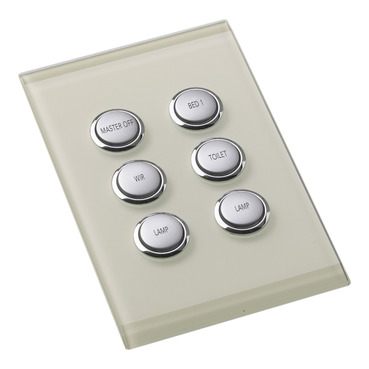 Pre-labelled Button Caps C-Bus Saturn Style Wall Switches