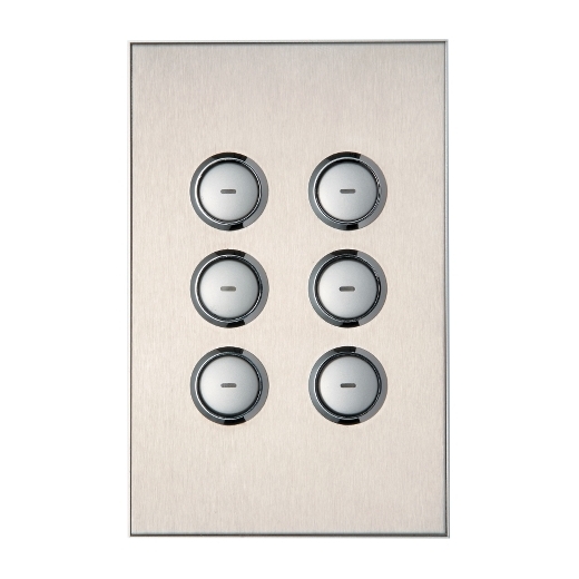 5086nl J80 Wall Plate C Bus Saturn Key Input Unit A Series 6 Keys Stainless Steel Schneider Electric India