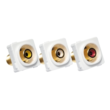 Clipsal Actassi, Audio Visual Socket Mechanism, For Audio And Composite Video