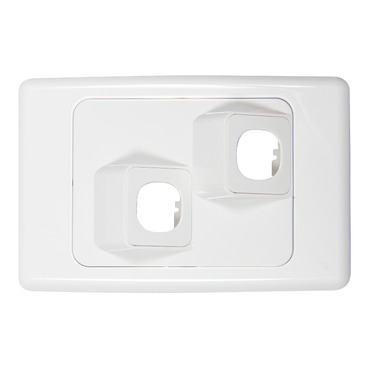 2000 Series, Flush Surround And Angled 2 Gang Gridplate