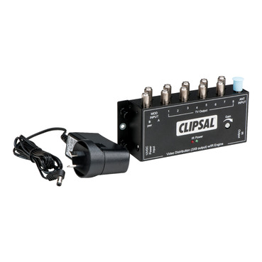 Actassi Video Dist, 3 In/8 Out, IR W/PWR Pk