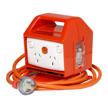 Portable RCD/MCB Protected Power Outlets, 10A 10mA 4 Outlet