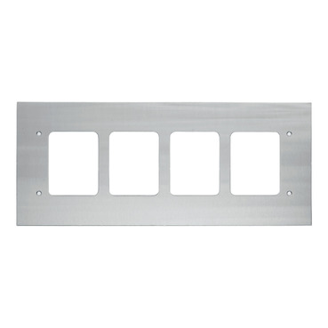 Ml2164 Series, Flush Mount Metal Plate, Wall Boxes, 4 Gang, Fascia